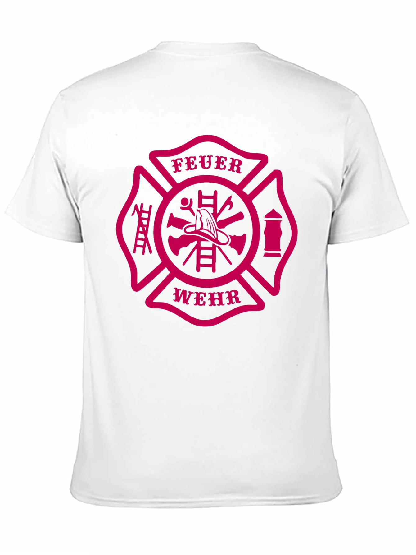 Feuerwehr Firefighter Maltese Cross Graphic T-Shirt