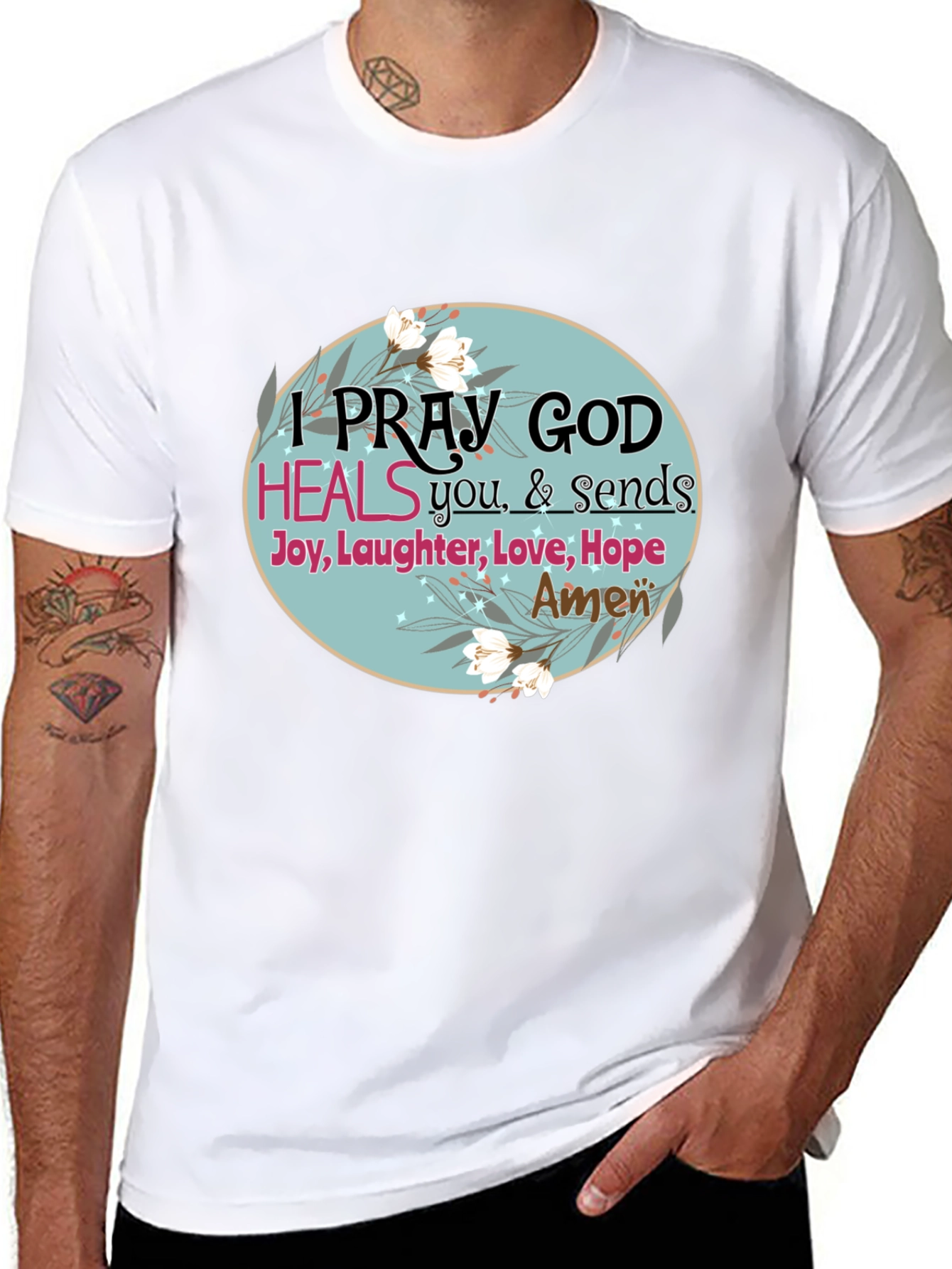 Pray God Heals Graphic T-Shirt