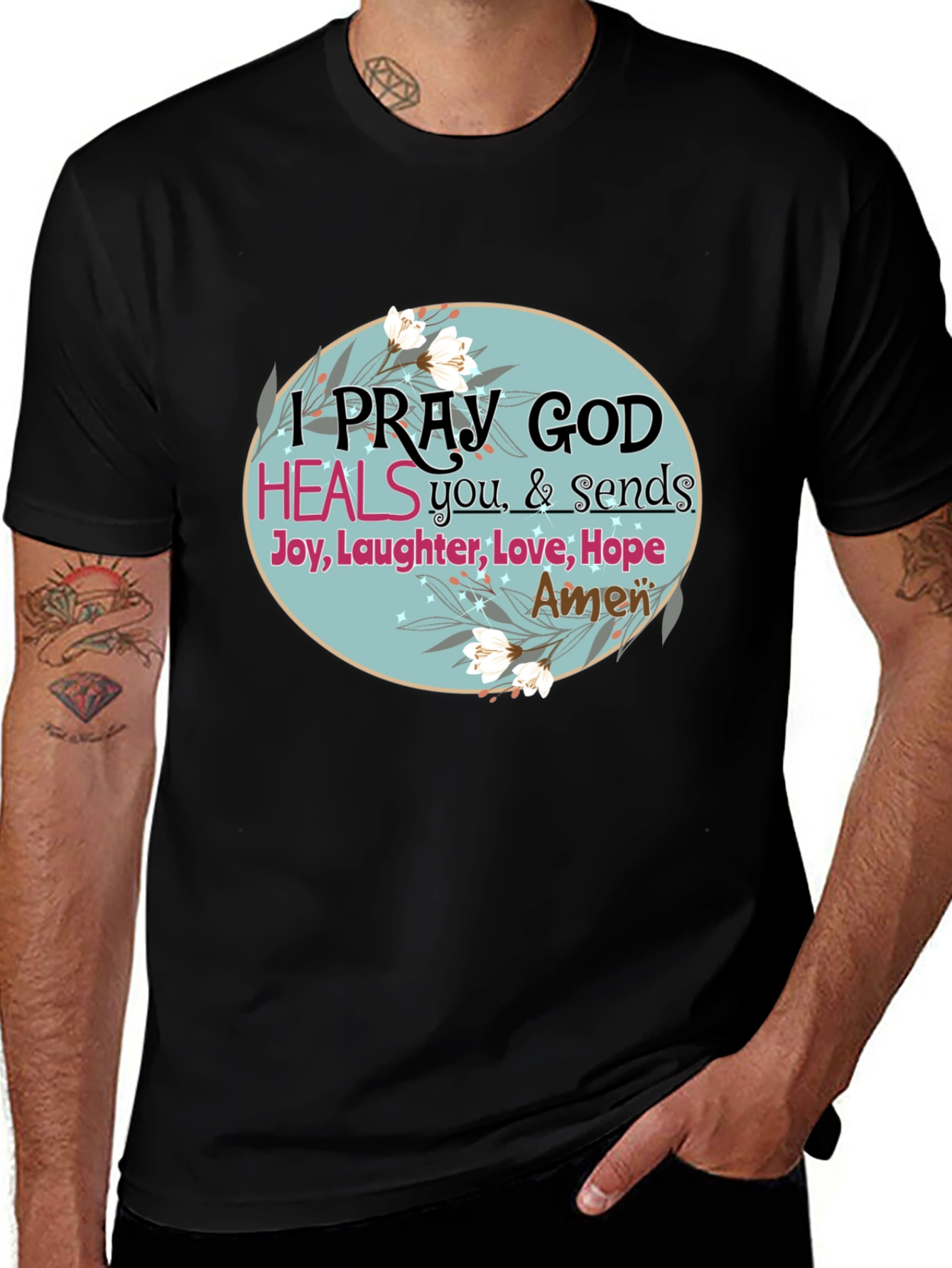 Pray God Heals Graphic T-Shirt