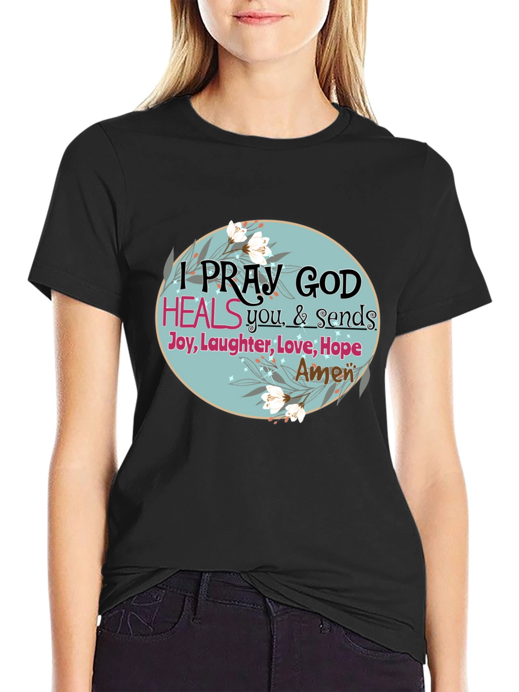 Pray God Heals Graphic T-Shirt