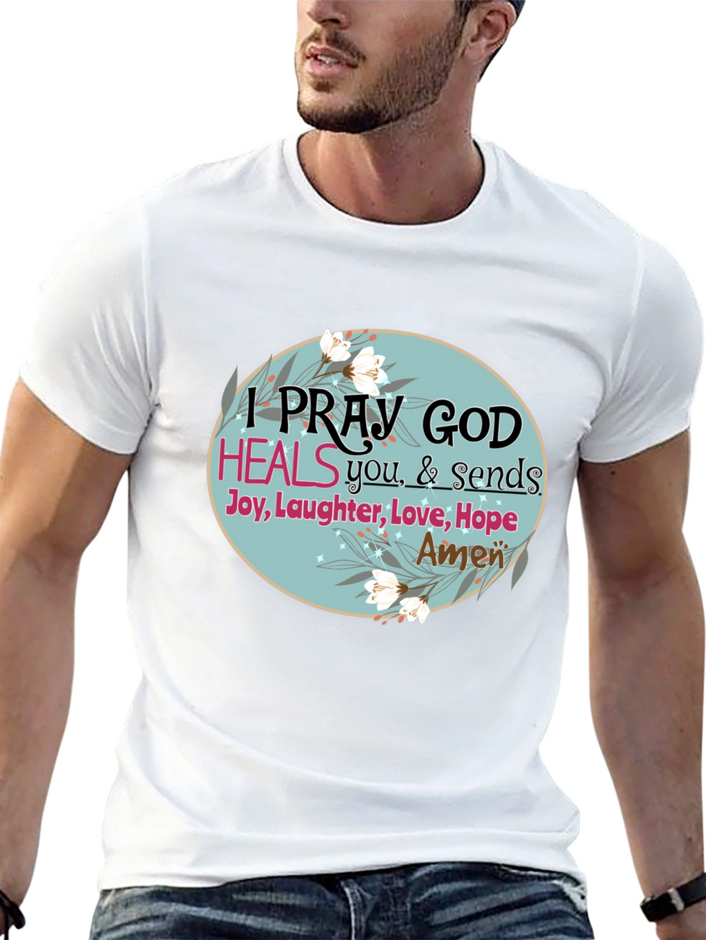 Pray God Heals Graphic T-Shirt