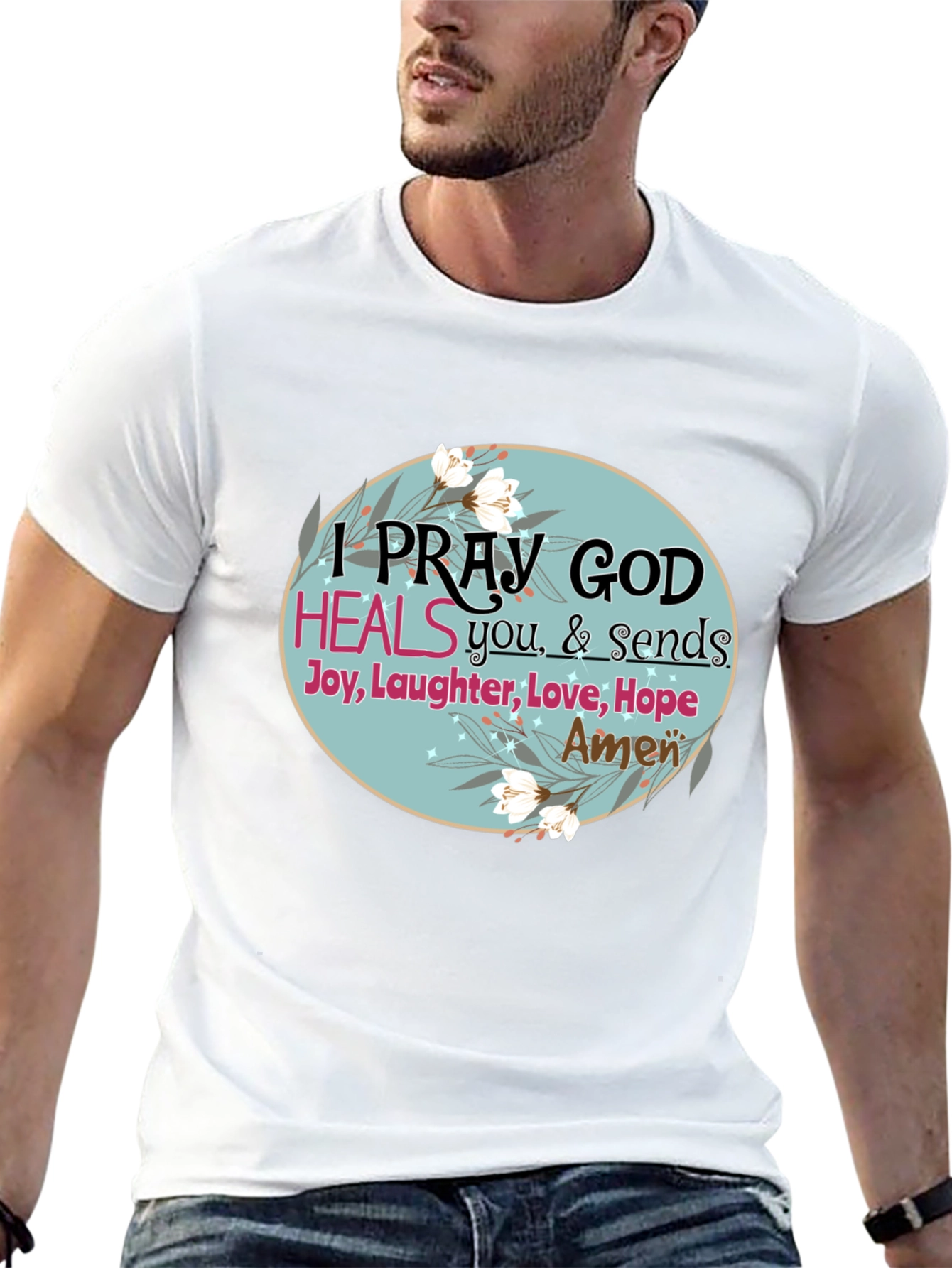 Pray God Heals Graphic T-Shirt