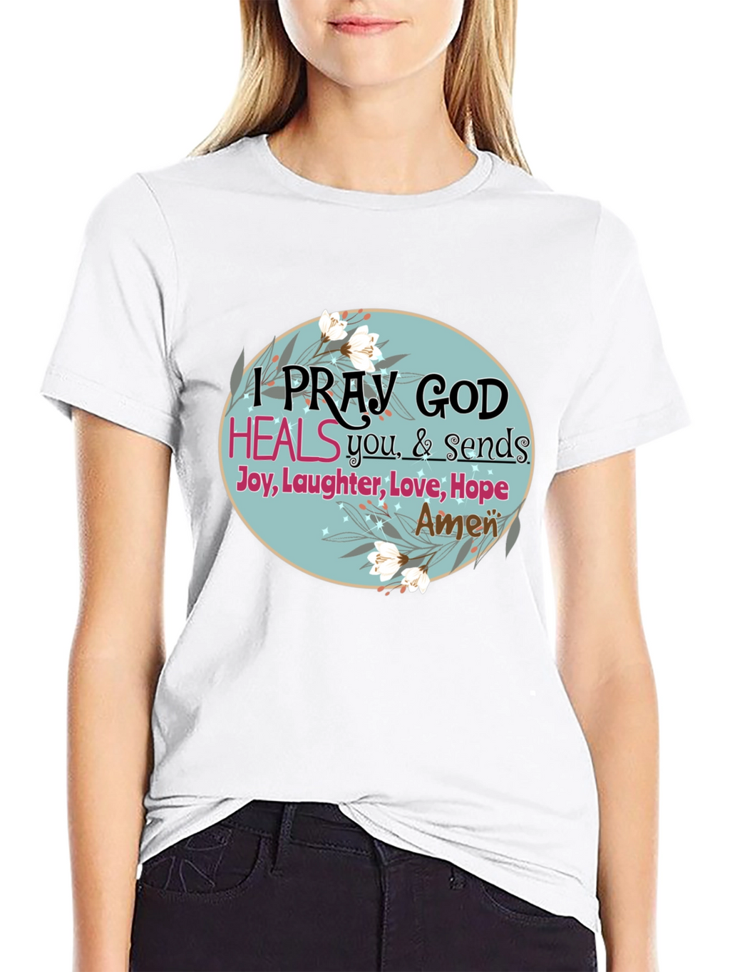 Pray God Heals Graphic T-Shirt