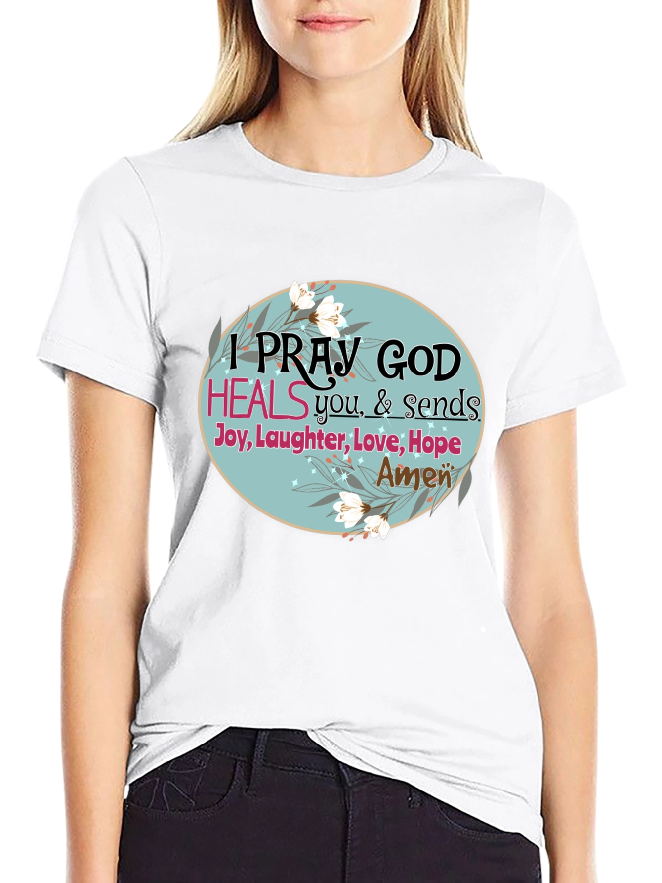 Pray God Heals Graphic T-Shirt