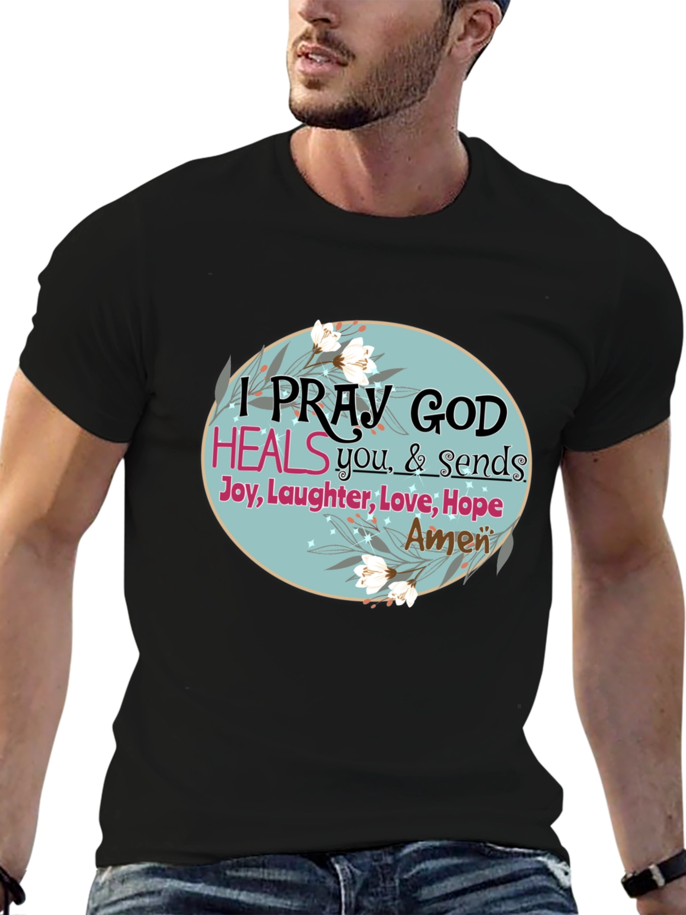 Pray God Heals Graphic T-Shirt