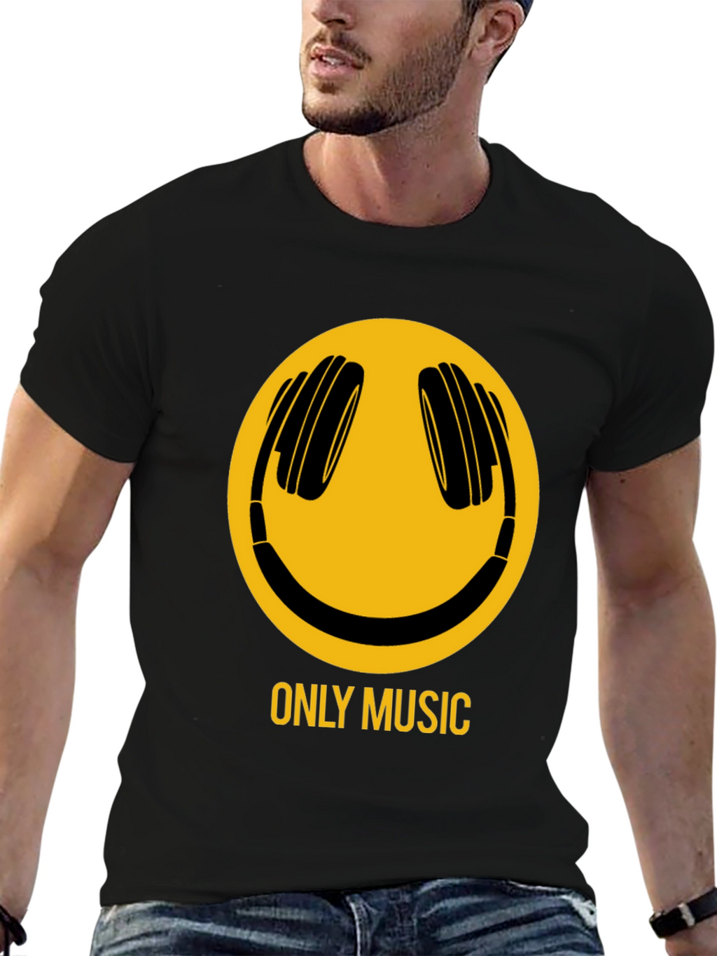 Only Music Graphic T-Shirt - Black