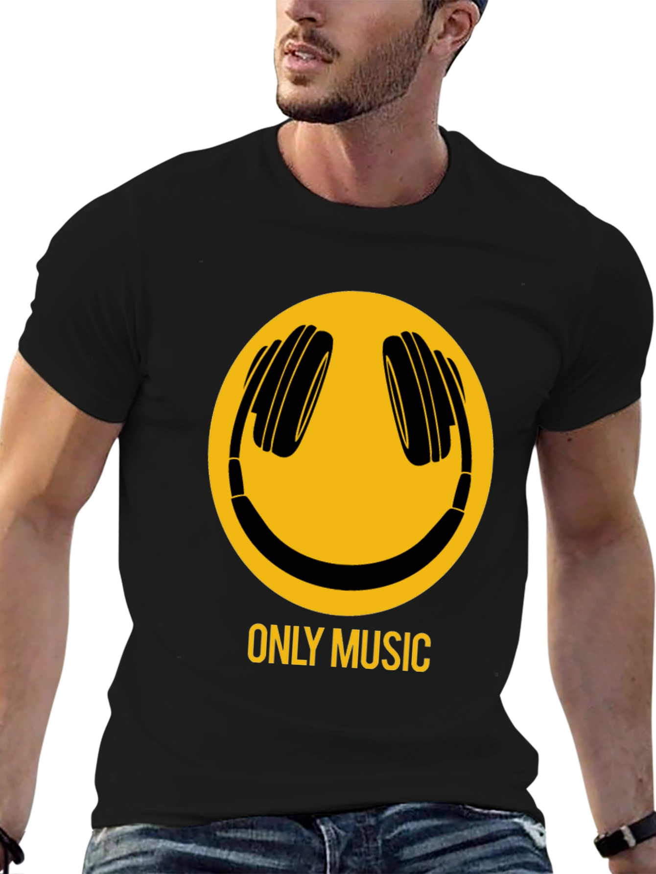 Only Music Graphic T-Shirt - Black
