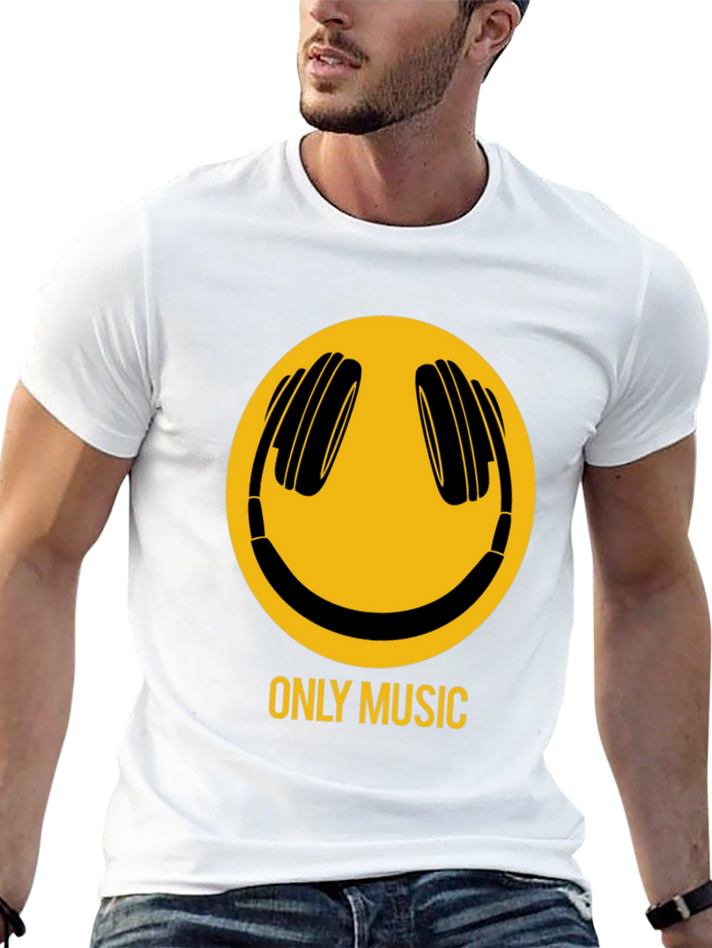 Only Music Graphic T-Shirt - Black