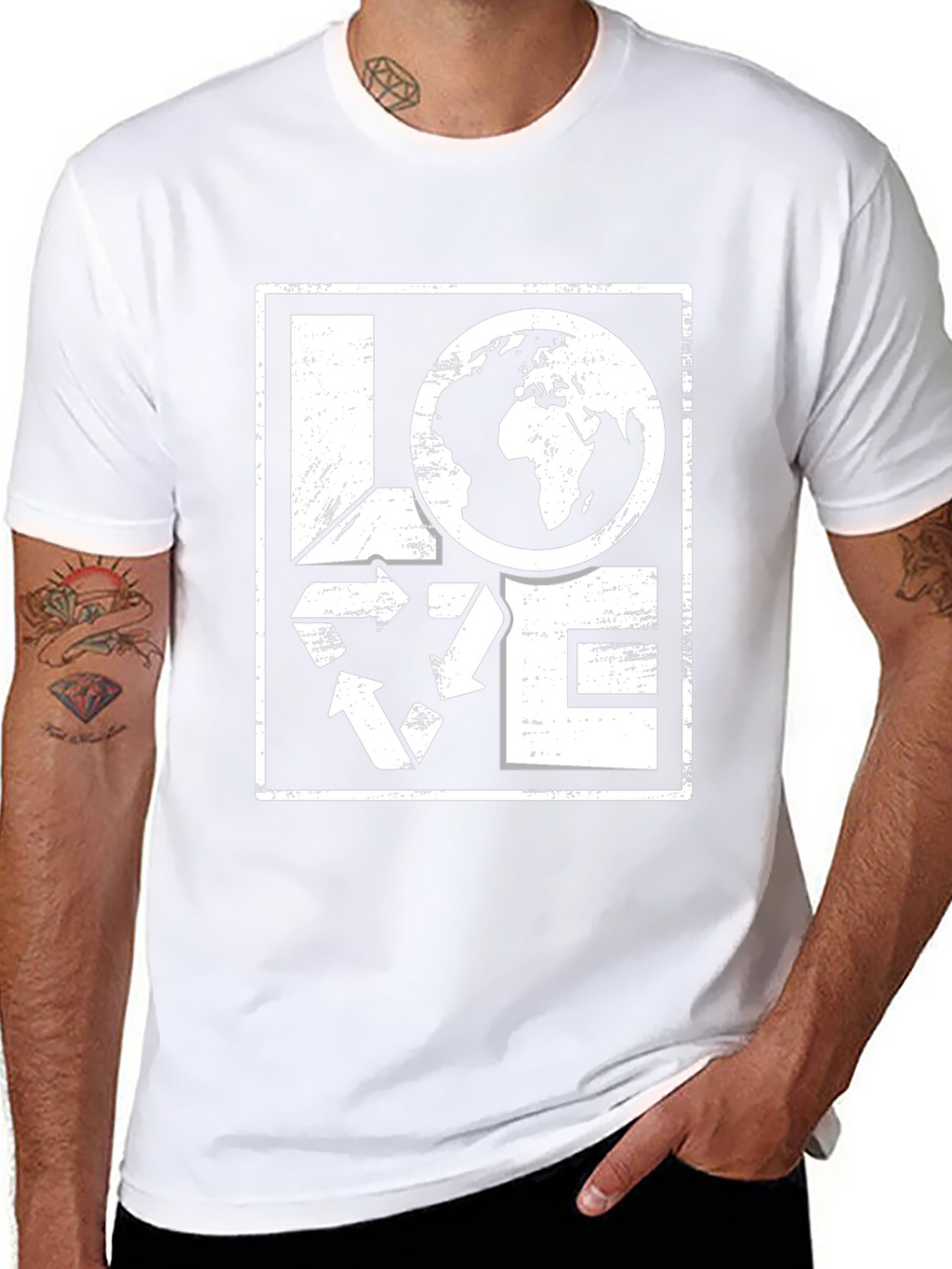 Love Earth Graphic Tee - Eco Friendly T-Shirt