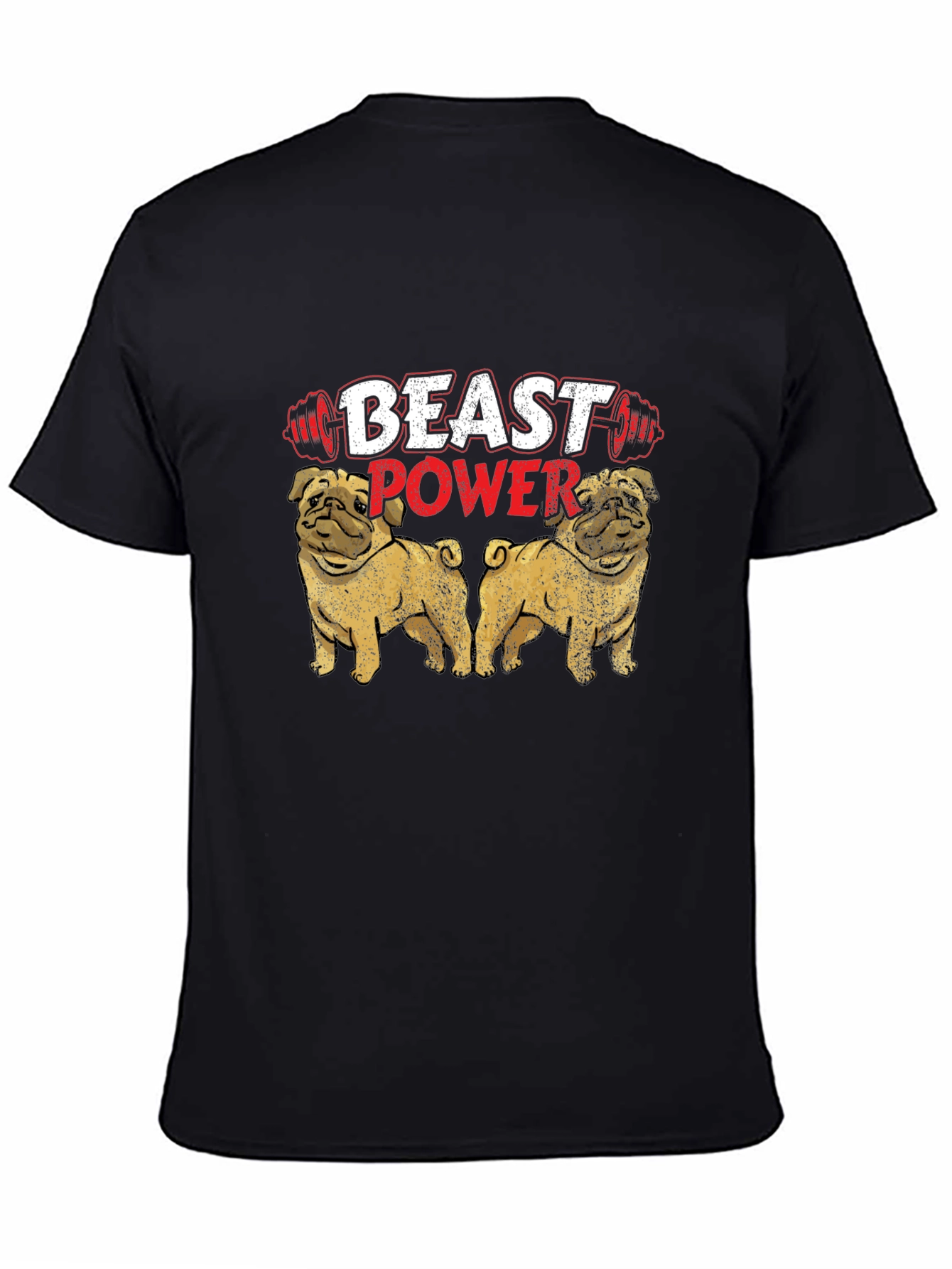 Beast Power Pug Graphic Tee