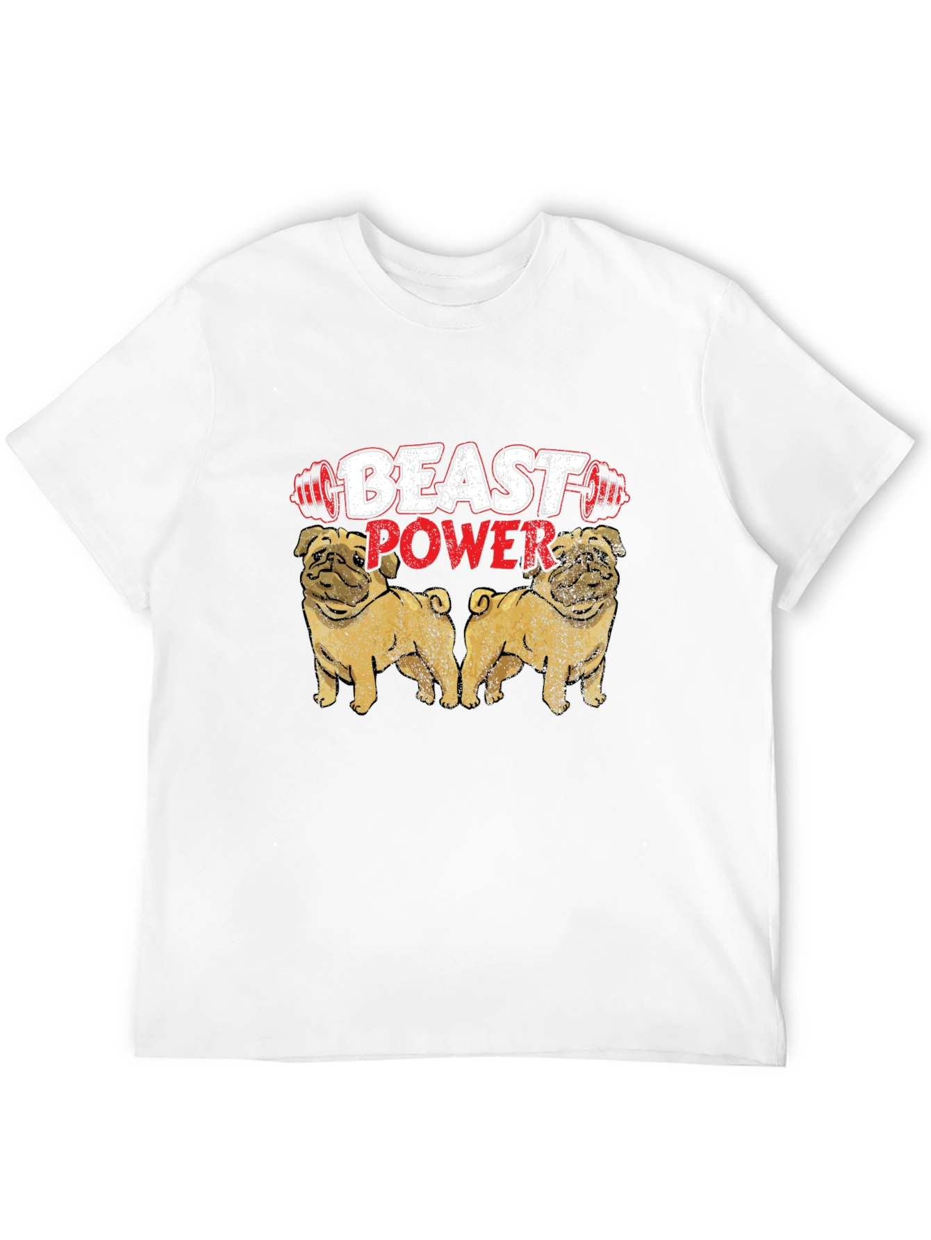 Beast Power Pug Graphic Tee