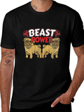 Beast Power Pug Graphic Tee