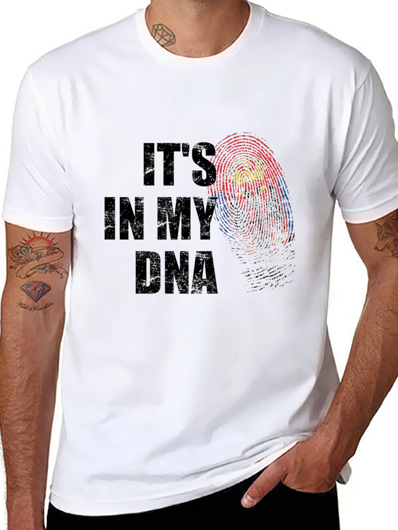 Its In My DNA Fingerprint Graphic T-Shirt