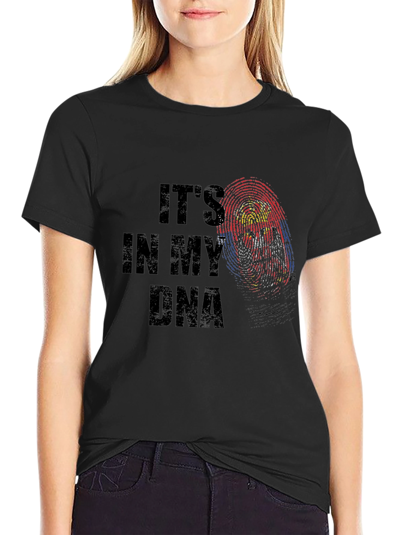 Its In My DNA Fingerprint Graphic T-Shirt