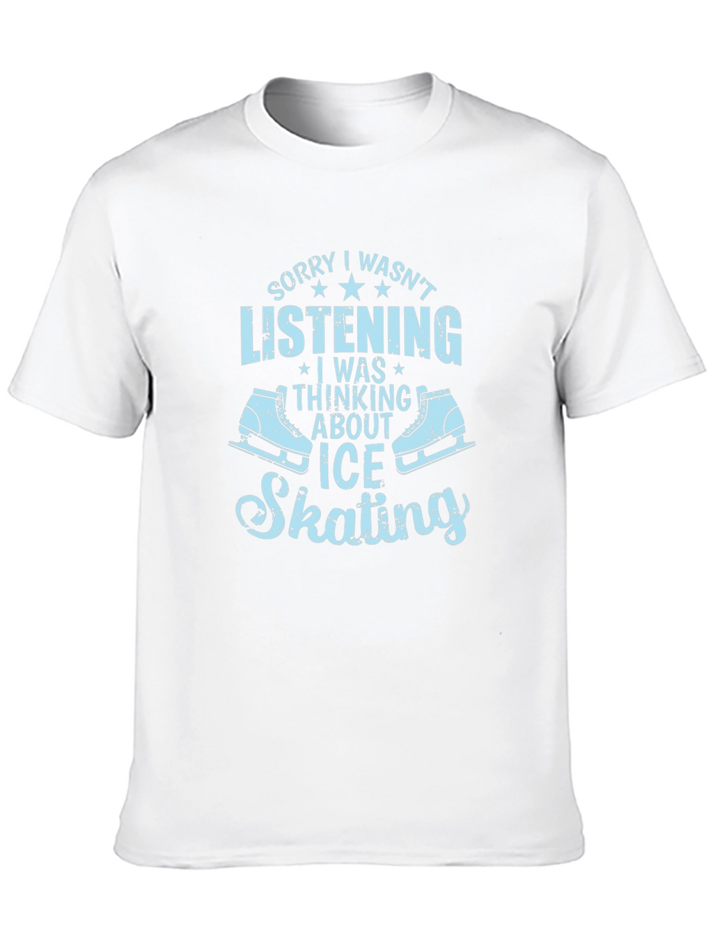 Ice Skating T-Shirt Funny Skates Tee