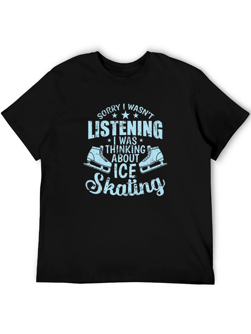 Ice Skating T-Shirt Funny Skates Tee