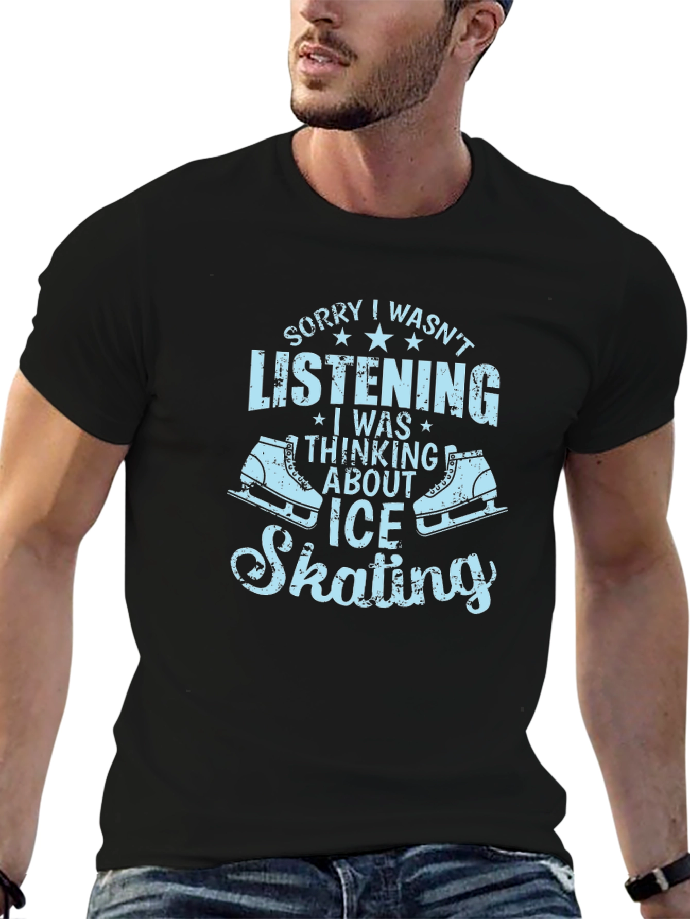 Ice Skating T-Shirt Funny Skates Tee