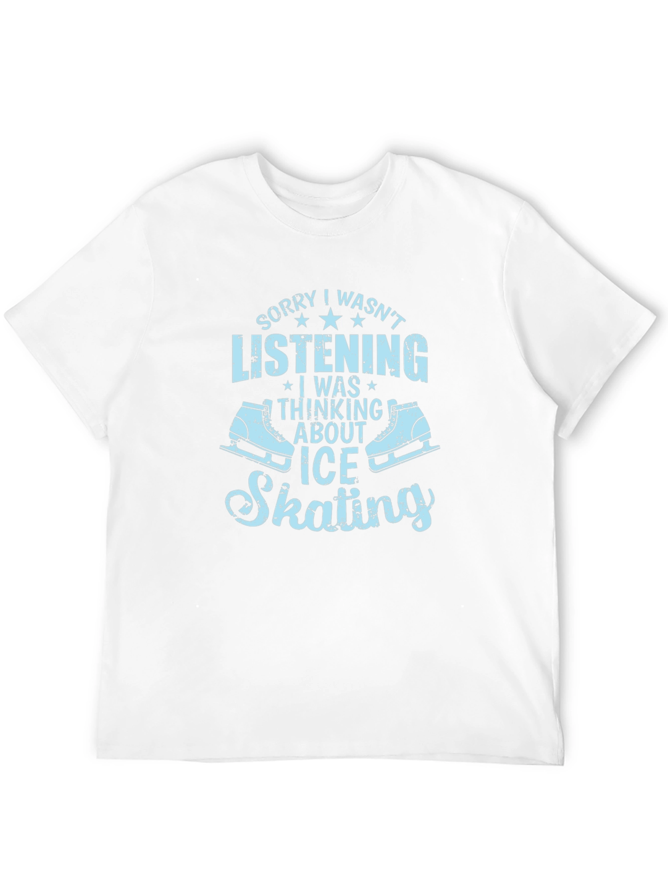 Ice Skating T-Shirt Funny Skates Tee