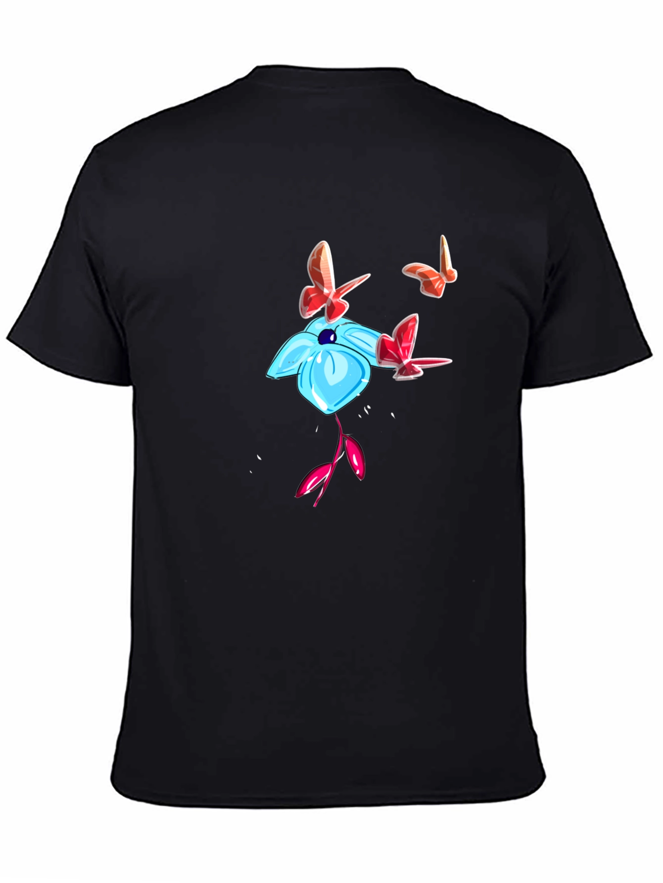 Floral Butterfly Graphic T-Shirt