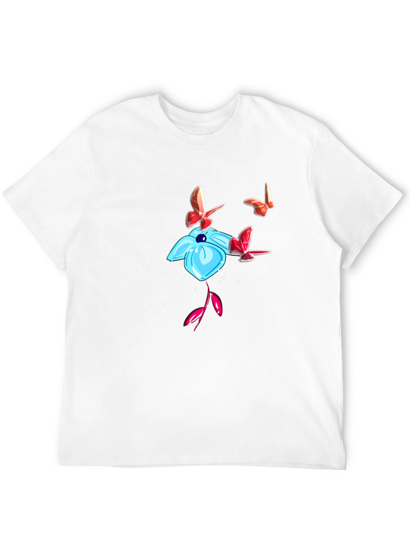 Floral Butterfly Graphic T-Shirt