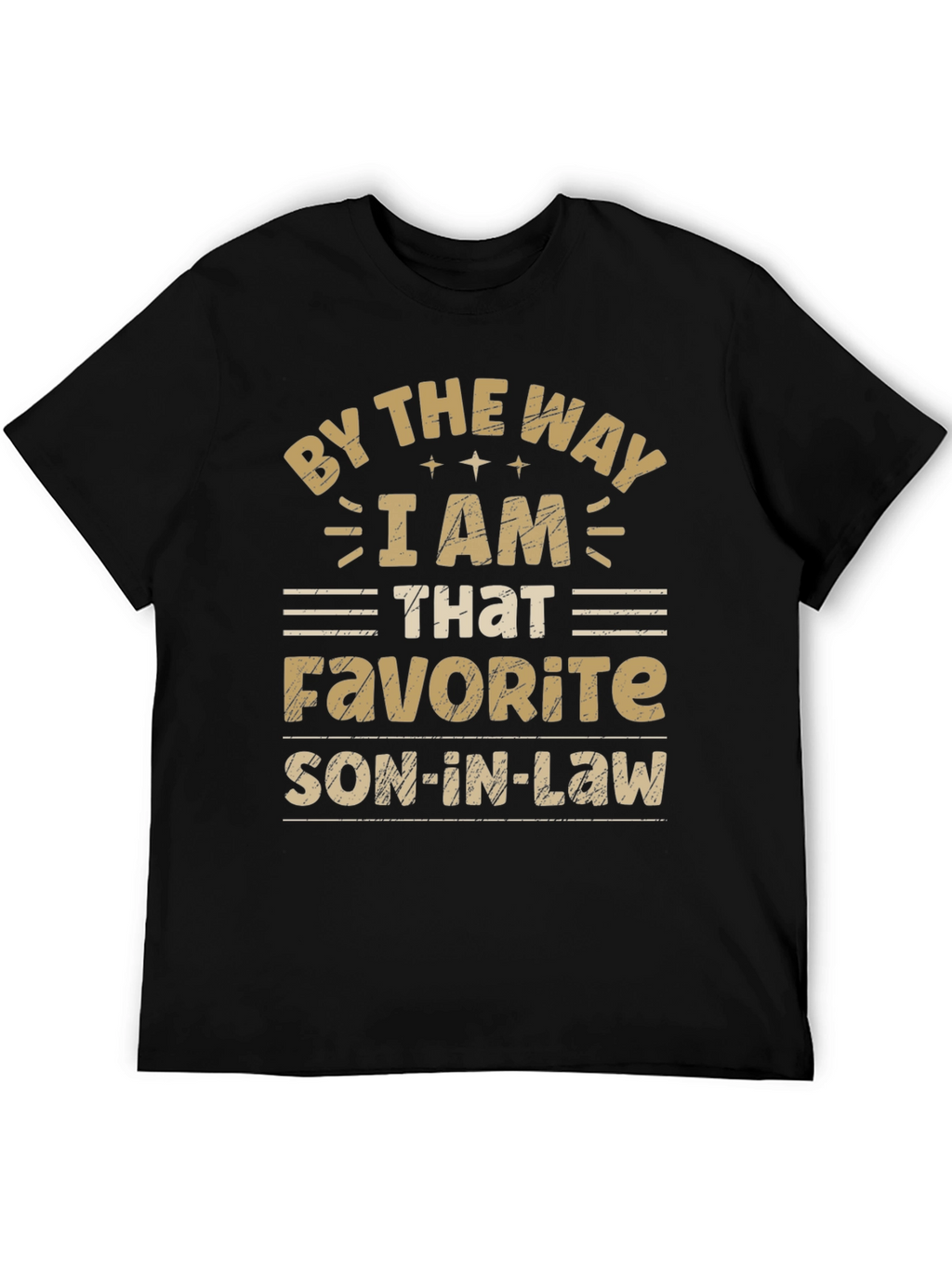 Favorite Son-In-Law Black Graphic Tee