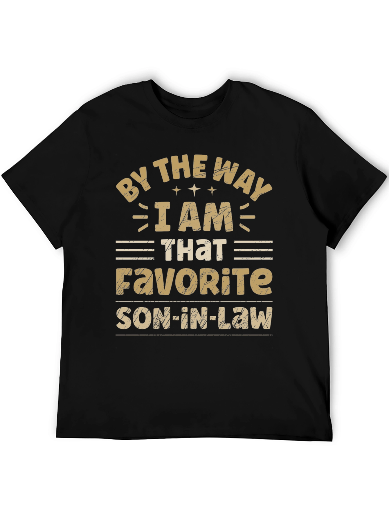 Favorite Son-In-Law Black Graphic Tee