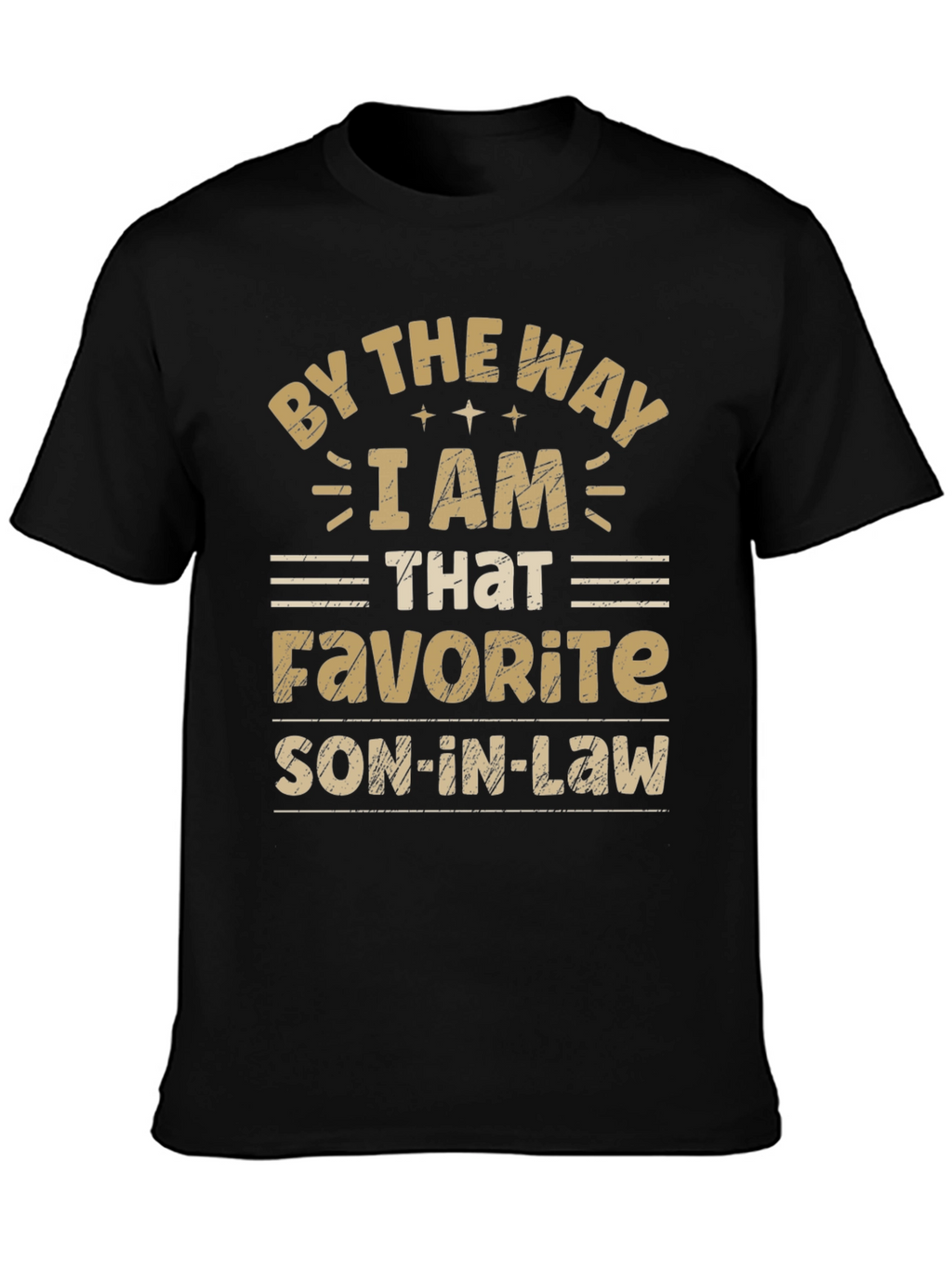 Favorite Son-In-Law Black Graphic Tee