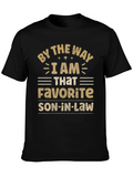 Favorite Son-In-Law Black Graphic Tee