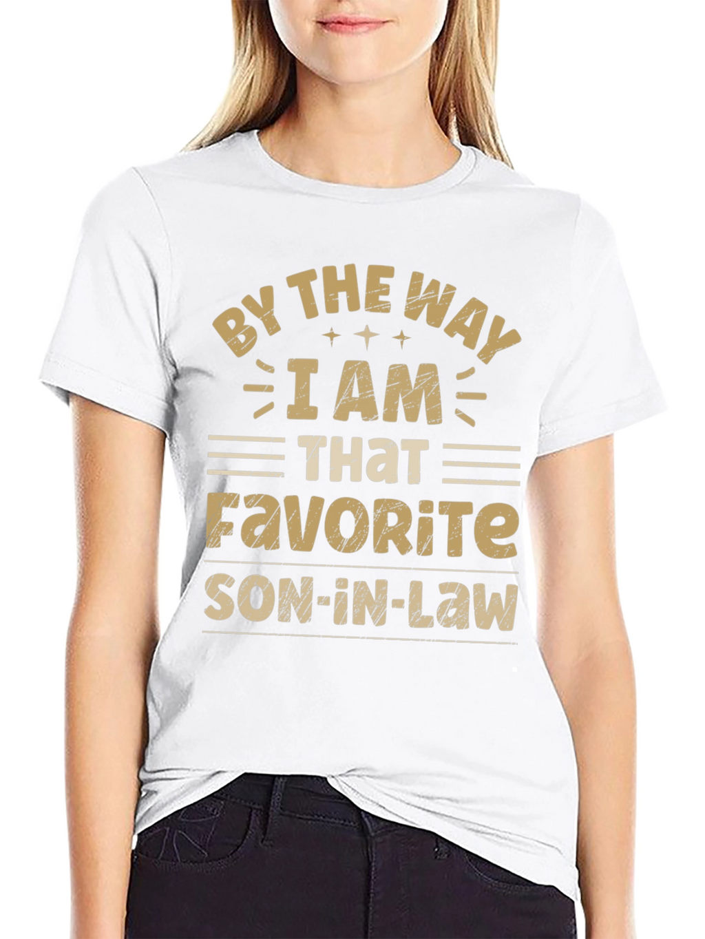 Favorite Son-In-Law Black Graphic Tee