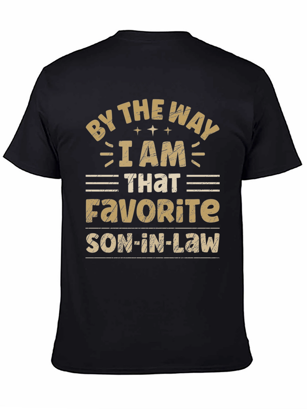 Favorite Son-In-Law Black Graphic Tee