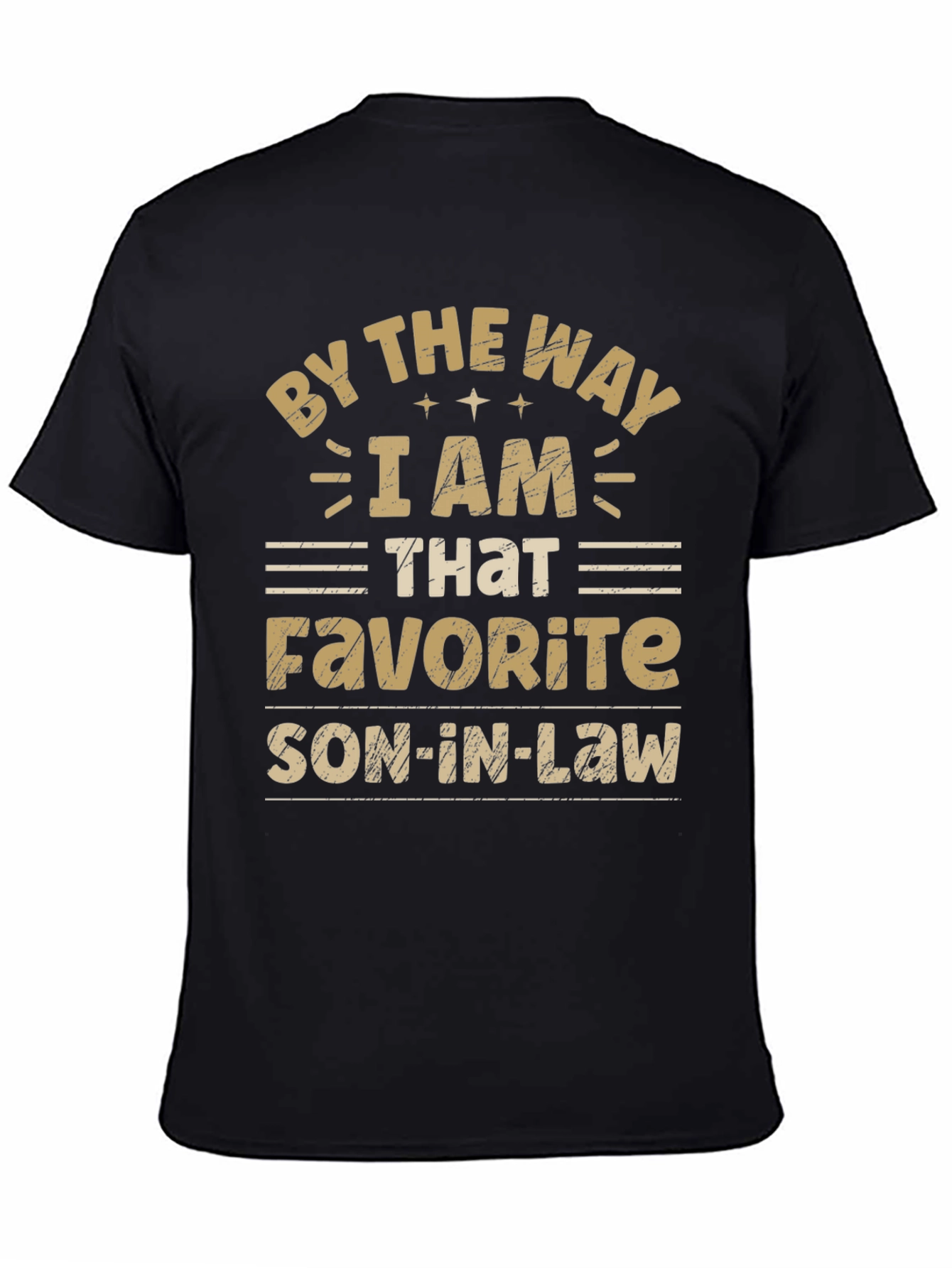 Favorite Son-In-Law Black Graphic Tee