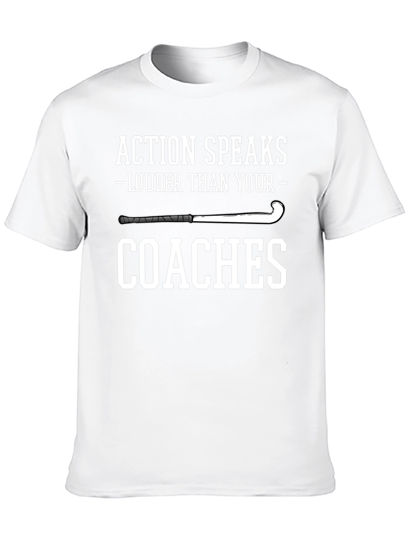 Action Speaks T-Shirt for Hockey Players & Fans