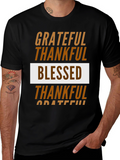 Grateful Thankful Blessed Graphic Tee