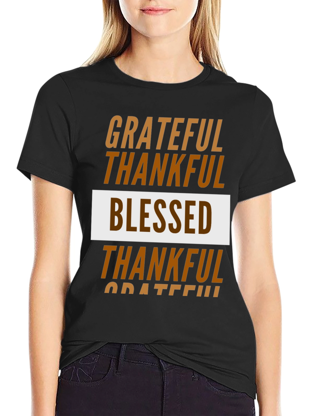 Grateful Thankful Blessed Graphic Tee