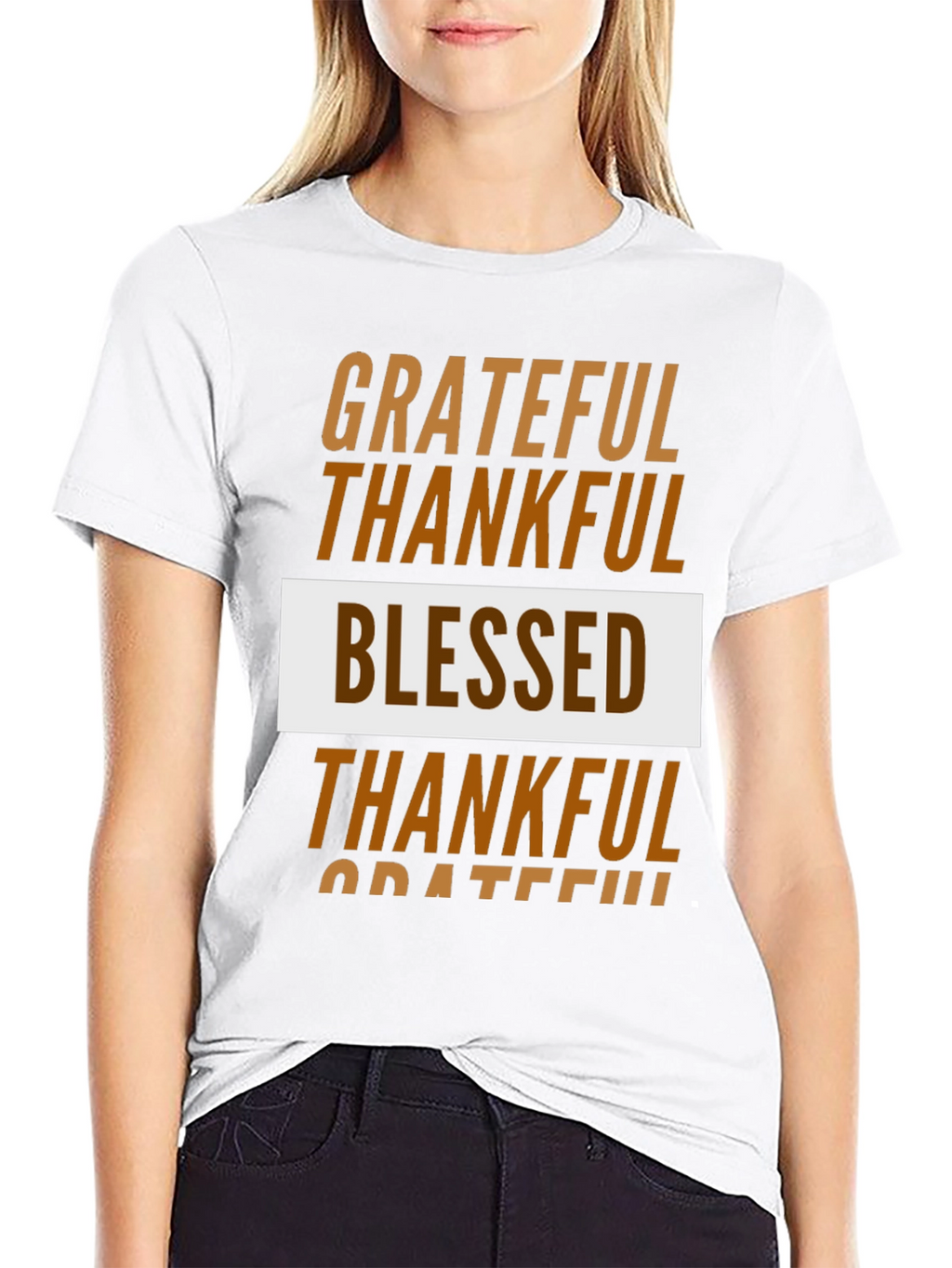 Grateful Thankful Blessed Graphic Tee