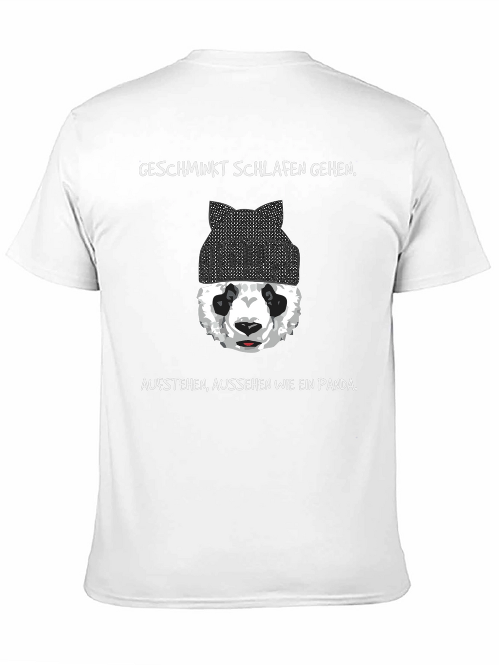 Panda T-Shirt: Geschminkt Schlafen Gehen