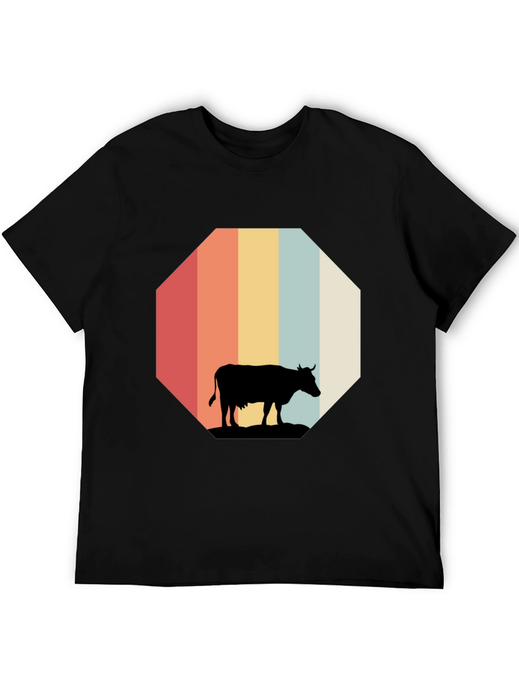 Retro Cow Graphic Tee