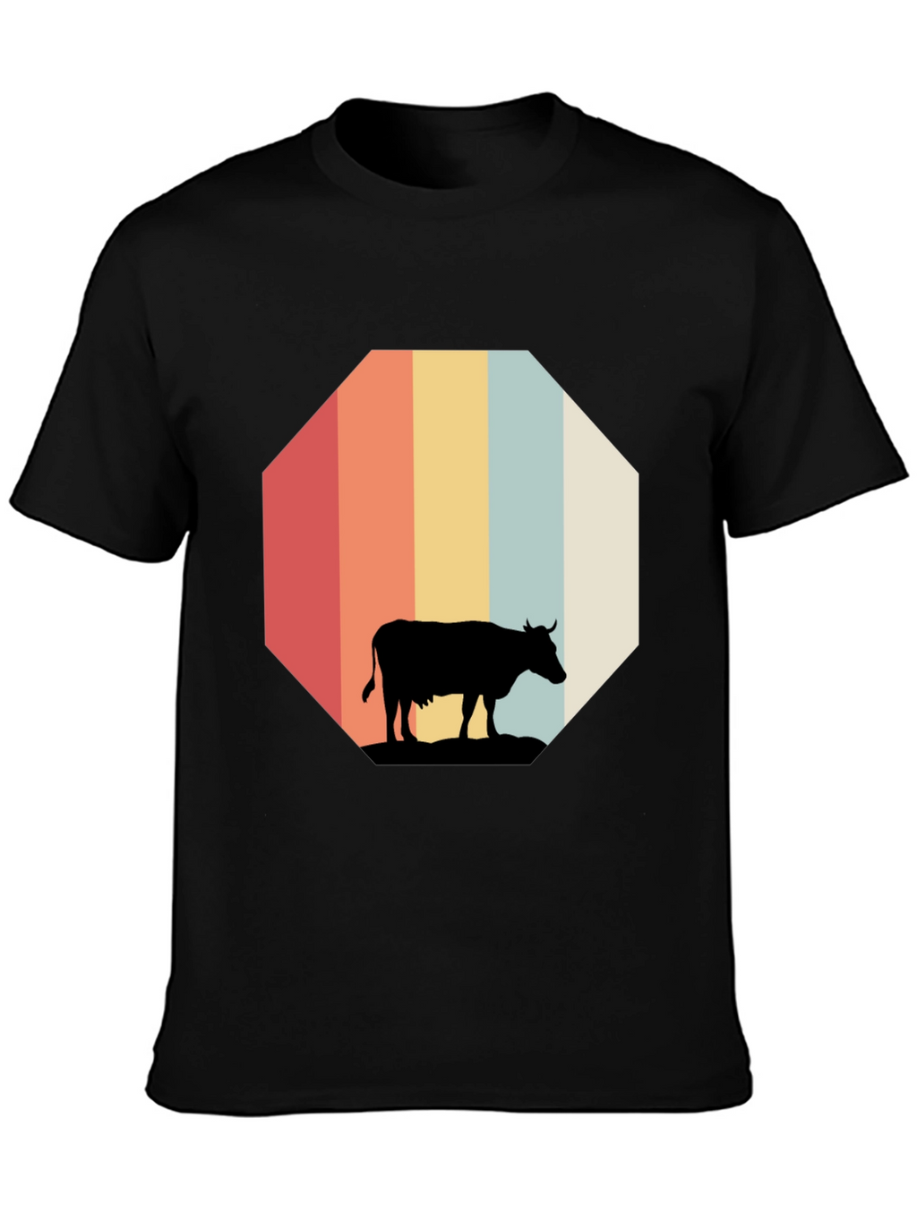 Retro Cow Graphic Tee