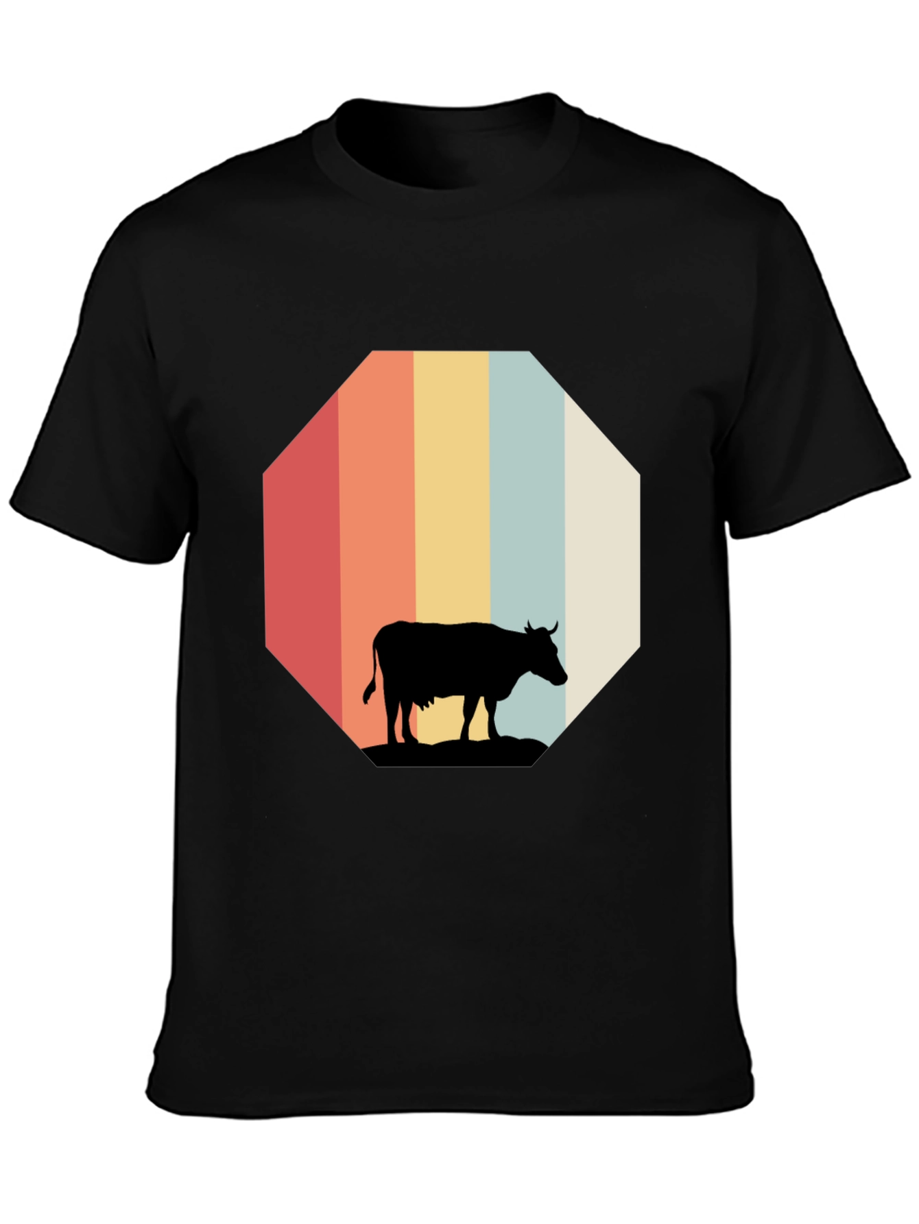 Retro Cow Graphic Tee