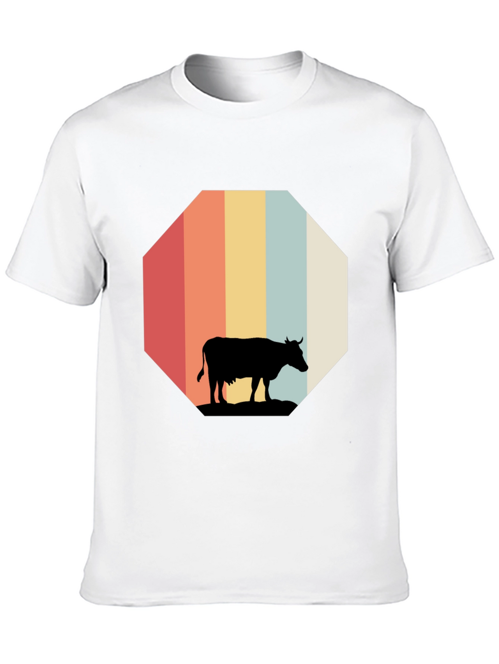 Retro Cow Graphic Tee