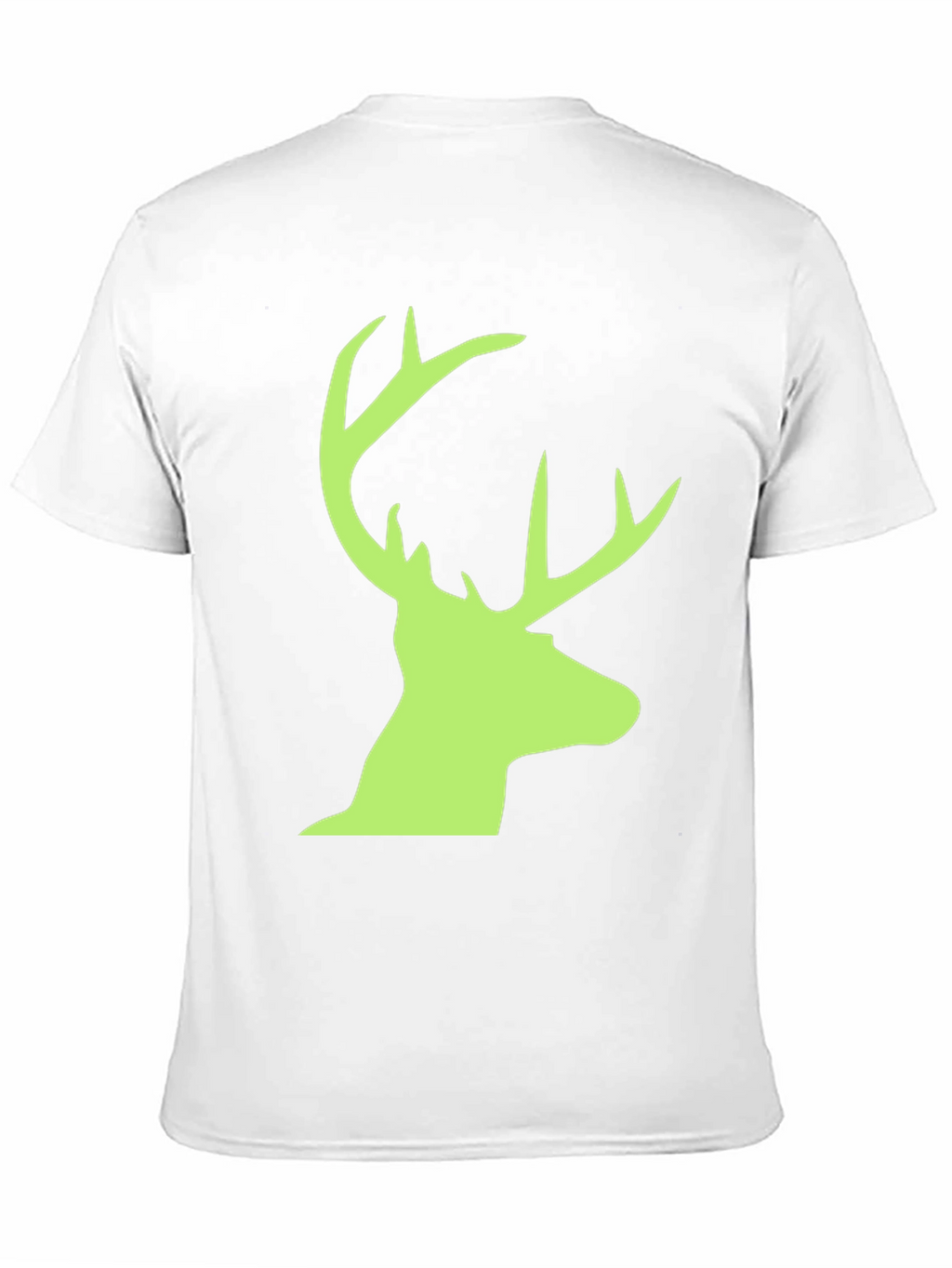 Deer Head Graphic Tee - Black Casual T-Shirt