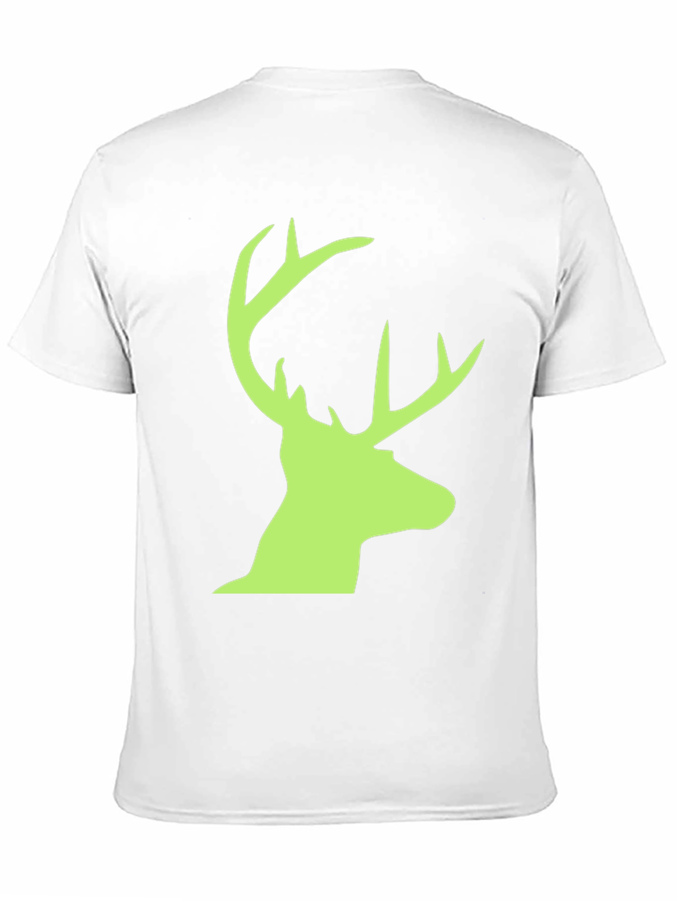 Deer Head Graphic Tee - Black Casual T-Shirt