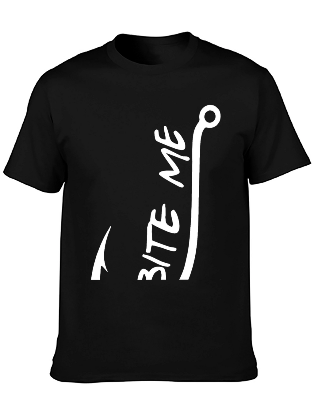 Bite Me Fish Hook Graphic T-Shirt