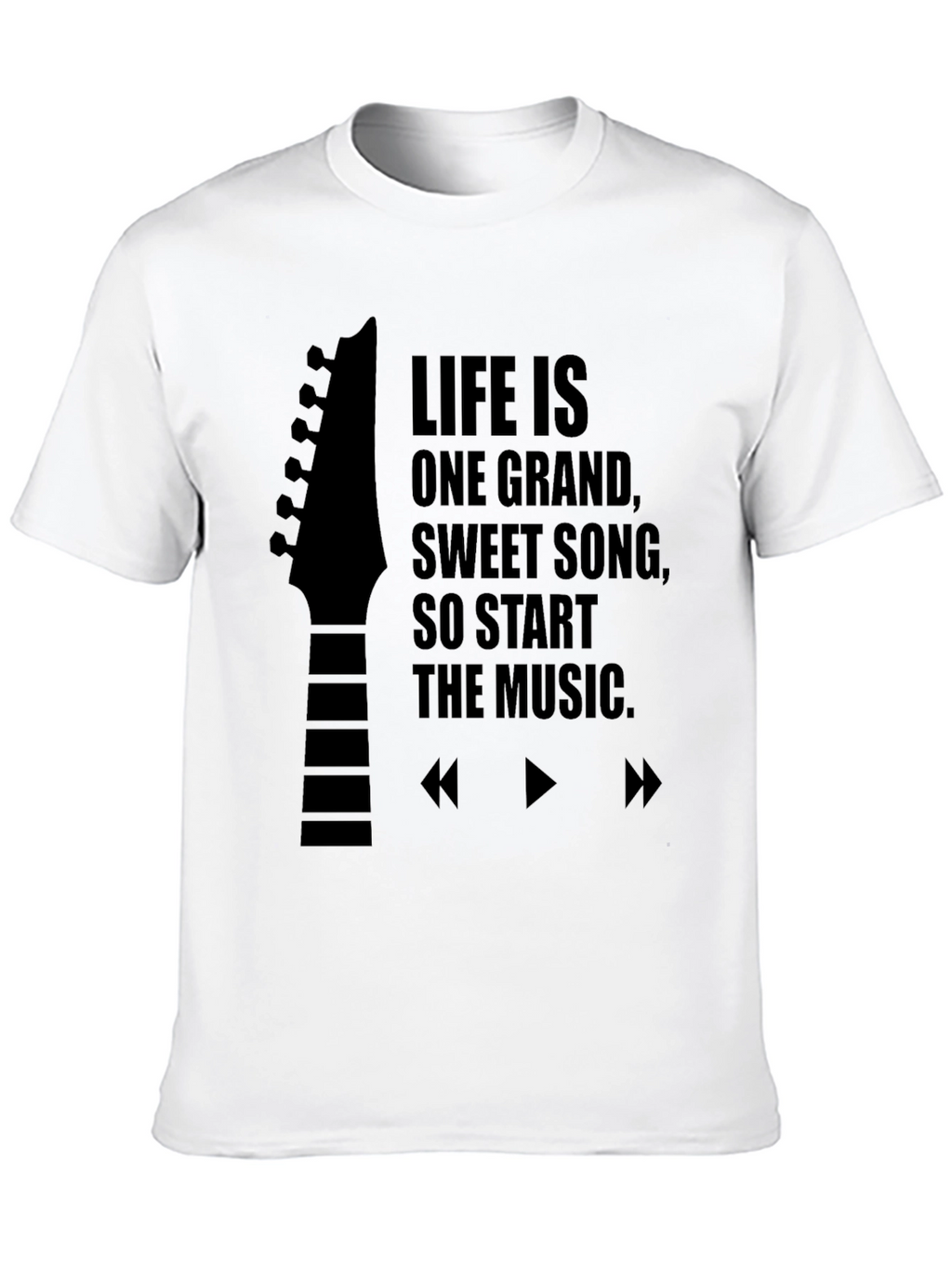 Life is Music Black T-Shirt