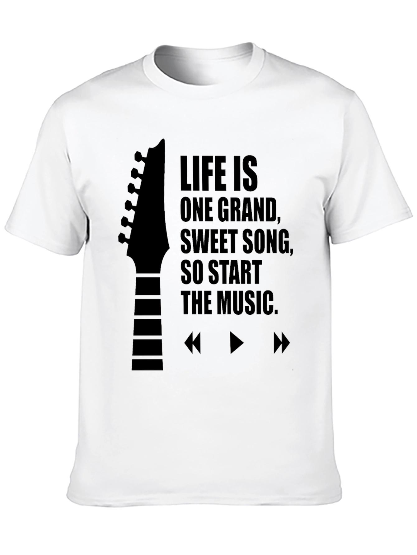 Life is Music Black T-Shirt