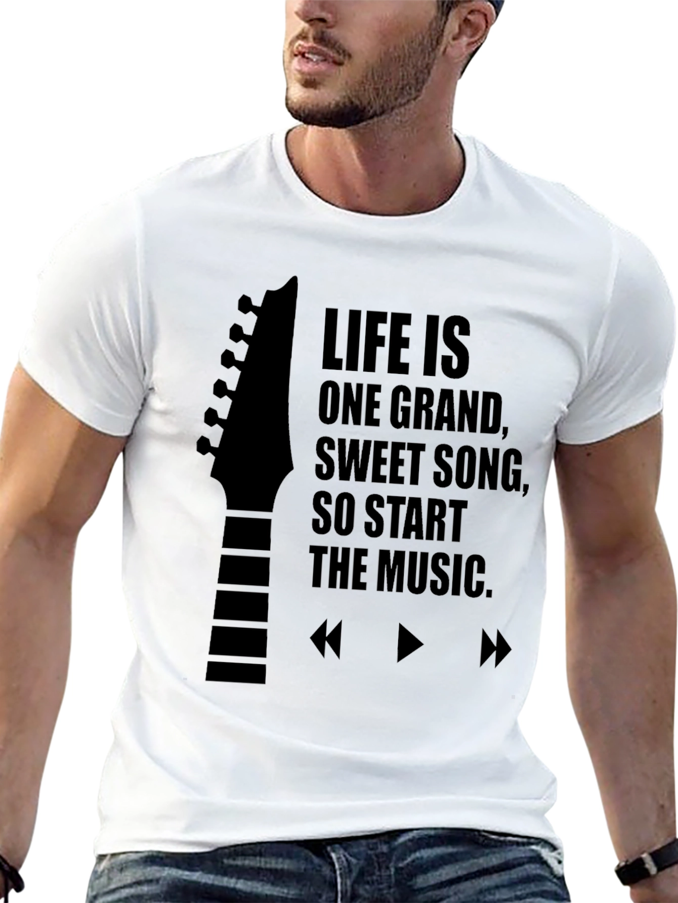 Life is Music Black T-Shirt