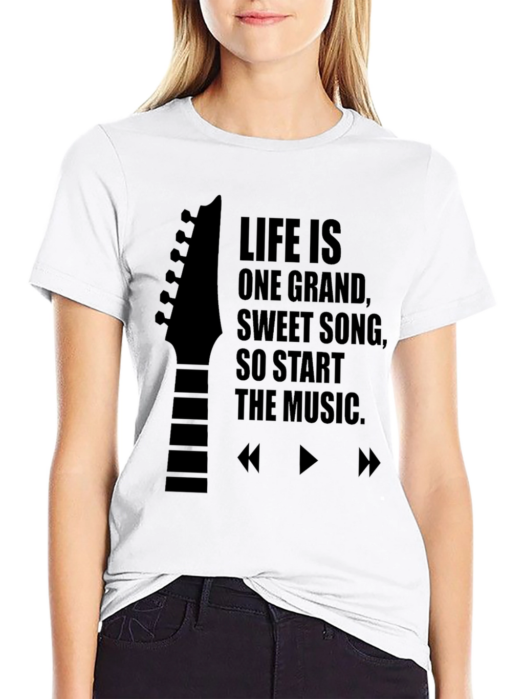 Life is Music Black T-Shirt