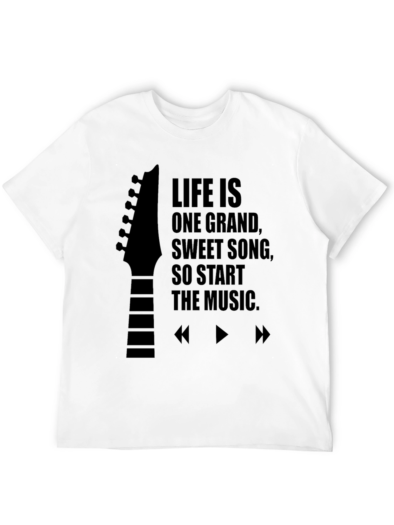 Life is Music Black T-Shirt