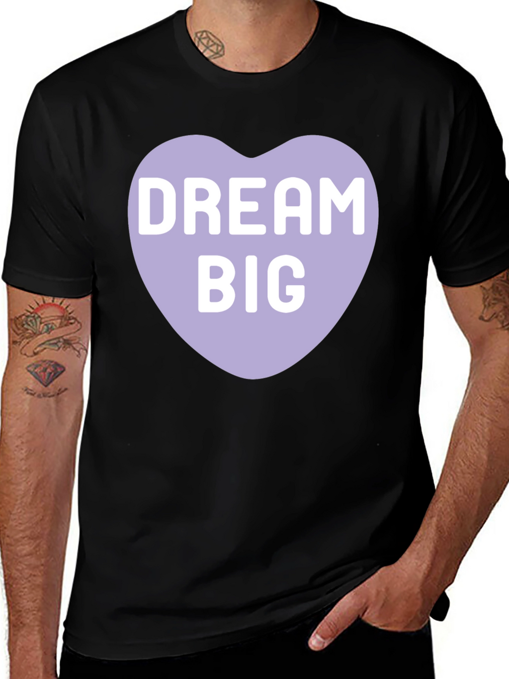 Dream Big Heart Graphic T-Shirt