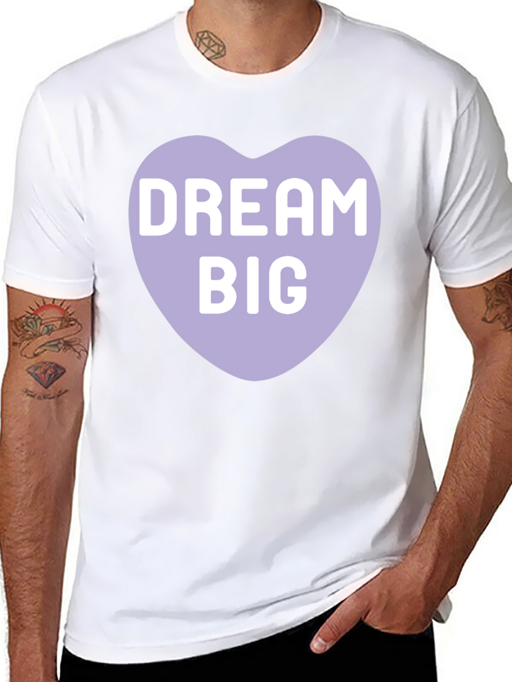 Dream Big Heart Graphic T-Shirt